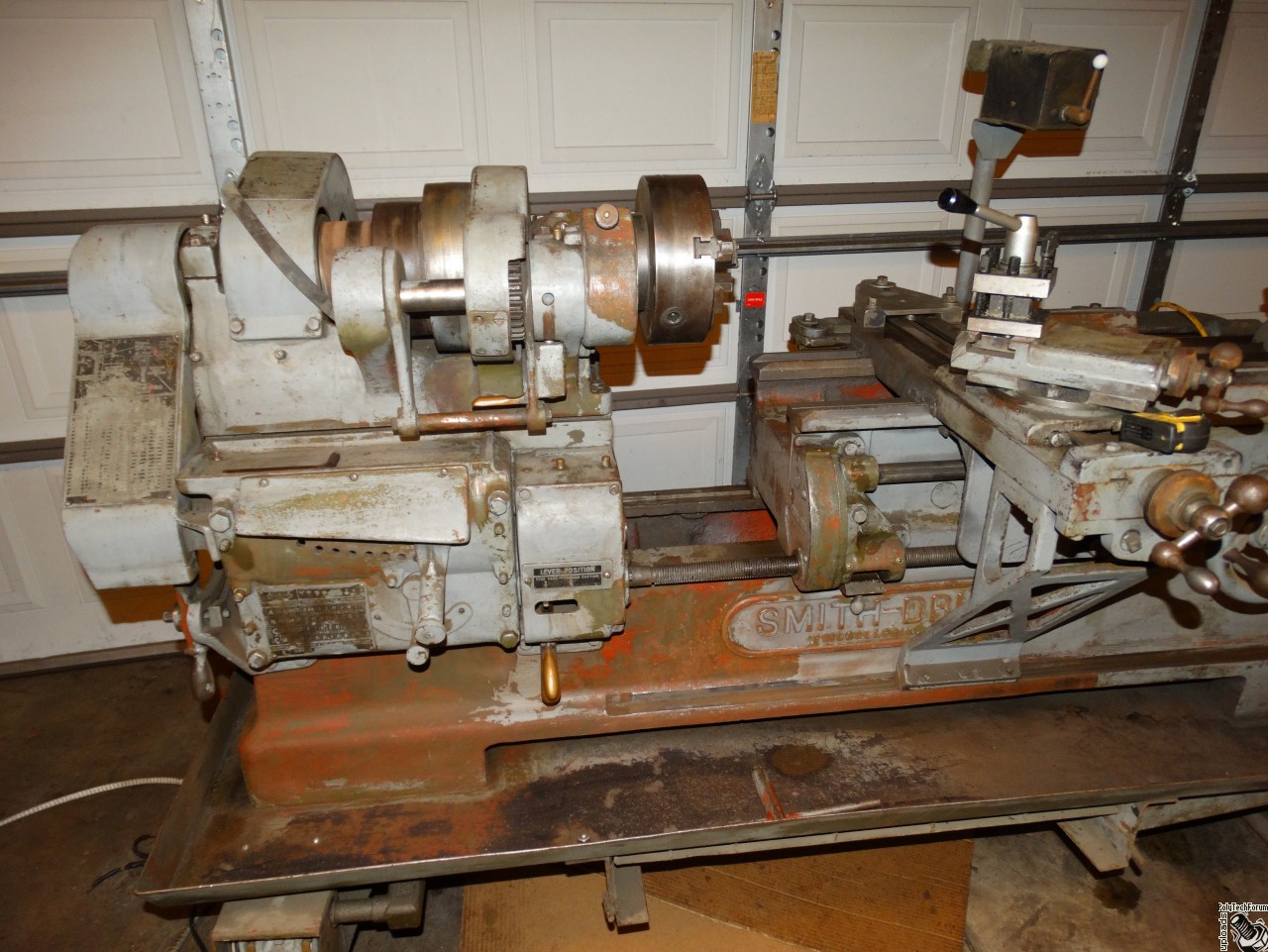 Image for  Army issue 1942 model HK Smith-Drum Extension-Gap lathe with owner/parts manual