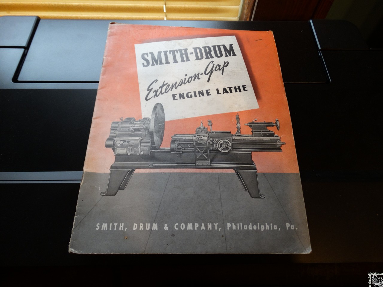 Image for  Army issue 1942 model HK Smith-Drum Extension-Gap lathe with owner/parts manual