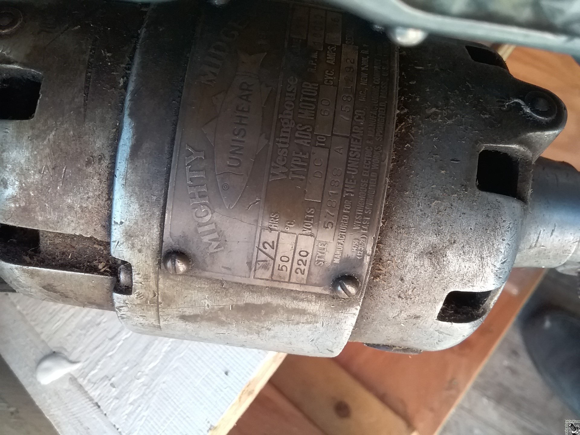 Image for Mighty midget unishear Westinghouse 220 volt. Looking for age and value.