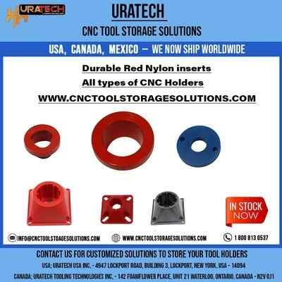 Image for Uratech : High-Quality Red nylon inserts for all types of CNC Holders.